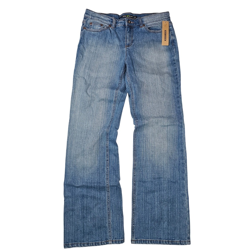 DKNY Jeans East Village Y2K Straight Leg Denim Stretch Mid Rise‎ Women 10 NWT
